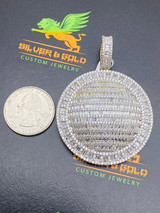 BAGUETTE MEDALLION ICED OUT CUSTOM PENDANT