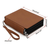 Leather (PU) Pencil Case 124 Pencil Slots