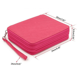 Leather (PU) Pencil Case 124 Pencil Slots