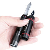 Multifunction LED Flashlight Torch with Tactical Knife