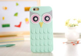 3D Cute Cartoon OWL Soft Silicone Rubber Phone Case Cover For iPhone