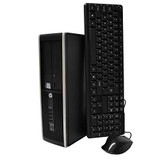 HP Elite Desktop Computer, Intel Core i5 3.1GHz, 8GB RAM, 1TB SATA HDD, Keyboard & Mouse, Wi-Fi, Dual 19in LCD Monitors (Brands Vary), DVD-ROM, Windows 10,