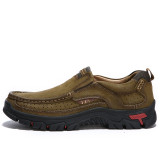 Men Casual Outdoor Slip-on Genuine Leather Shoe