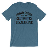 Proud Cousin of an Awesome US Marine Unisex short sleeve t-shirt