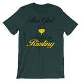 This Girl is fueled by Reisling Unisex short sleeve t-shirt