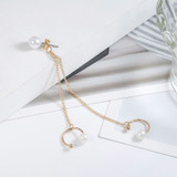 Chain Pearl Earrings