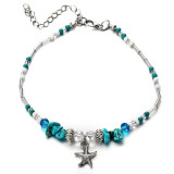 Bohemian Starfish Beads Stone Anklet Bohemian Starfish Beads Stone Anklet