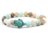 Stone Bead Sea Turtle Bracelet