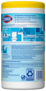 Clorox Disinfecting Wipes, Bleach Free Cleaning Wipes - Crisp Lemon - 75 Count
