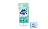 (6Pack)Wet Ones Sensitive Skin Hand Wipes Canister, Fragrance Free, 40 Ct