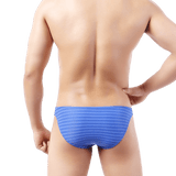 Light Striped Bikini Bulge Briefs
