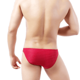 Light Striped Bikini Bulge Briefs
