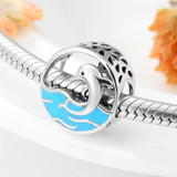 Women's Dolphin Charm 925 Sterling Silver