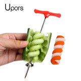 UPORS Vegetables Spiral Knife Carving Tool Potato Carrot Cucumber Salad Chopper