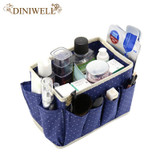 Home Cosmetic Storage Box With 8 Pockets Desktop Organizer