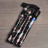 Aluminium Folding Telescopic Walking Stick(Floral Pattern) Aluminium Folding Telescopic Walking Stick(Floral Pattern)