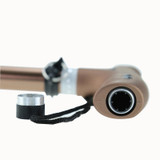 Yuetor Cane - 3-point LED Telescopic Folding Cane(Brown)