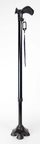 Palm Shape Aluminium Telescopic Walking Stick(Small 4-point Leg)