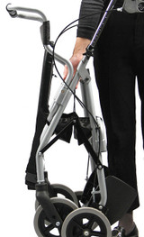 2-in-1 Lightweight Thick Seat Aluminium Rollator