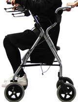2-in-1 Lightweight Thick Seat Aluminium Rollator
