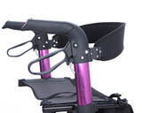 Thick Backrest Aluminium Rollator(Purple)