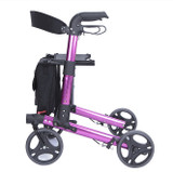 Thick Backrest Aluminium Rollator(Purple)