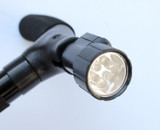 Twin Grip Cane - Dual Grip LED Folding Telescopic 4-point Pivoting Base Walking Cane