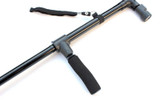 Twin Grip Cane - Dual Grip LED Folding Telescopic 4-point Pivoting Base Walking Cane