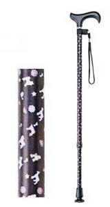 Maki-tech Cane - Cat / Dog Patterned Telescopic Cane 犬柄ステッキ/猫柄 かわいい杖伸縮