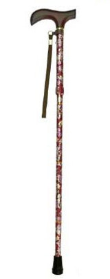 Welfan Cane - Dream Life Stick Patterned Telescopic Folding Cane(Slim Type) 夢ライフステッキ 柄杖折りたたみ伸縮型