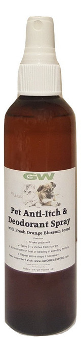 GW Pet Anti-Itch & Deodorant Spray with Orange Jasmine Blossom Scent Case (16 Units)