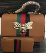 Gucci Inspired Butterfly Purse Bag with Wallet