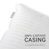 Set of Jacquard-Stripe Down Alternative Pillows