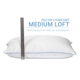 Set of Jacquard-Stripe Down Alternative Pillows