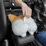 Corgi Butt Car Tissue Holder