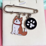 Husky Pendant Key Chain, Necklace, Brooch, or Bracelet