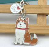 Husky Pendant Key Chain, Necklace, Brooch, or Bracelet