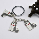 Husky Pendant Key Chain, Necklace, Brooch, or Bracelet