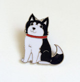 Husky Pendant Key Chain, Necklace, Brooch, or Bracelet