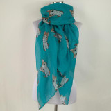 Cartoon Cat Print Scarf