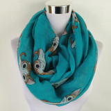 Cartoon Cat Print Scarf