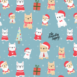 Holiday Frenchie Throw Blanket