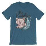 Retro Be Pawsitive Short-Sleeve Unisex T-Shirt