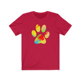Cute Colorful Cat Paw T-shirt