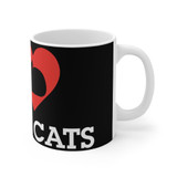 I Love Black Cats Coffee Mug