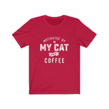 Motivated By My Cat And Coffee T shirt