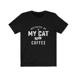 Motivated By My Cat And Coffee T shirt