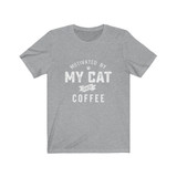 Motivated By My Cat And Coffee T shirt