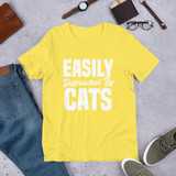 Easily Distracted By Cat T-Shirt