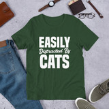 Easily Distracted By Cat T-Shirt